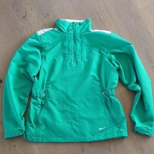 Nike Green Pullover Jacket with White Accents